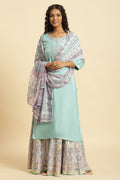 W for Woman Multi-Coloured Paisley Printed Dupatta | Grocsy