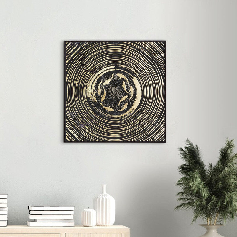 Tehzeeb Creations Golden Embossed Wall Painting | Grocsy