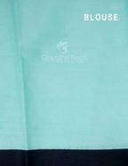 Shades of Black And Mint Green With Pichwai Print Munga Cotton Saree By Gayathri Reddy Designer Studio | Grocsy