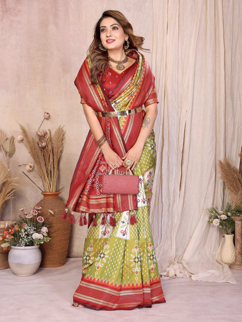 Anaita Premium South Soft Silk Saree | Grocsy