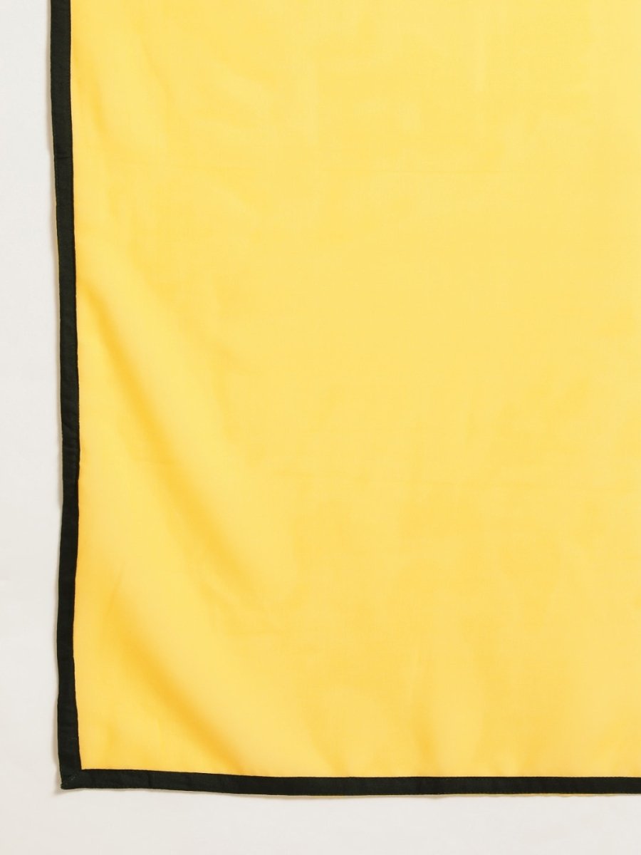 All About You Women Yellow Printed Kurta with Trousers & With Dupatta | Grocsy