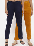 TAG 7 Women Pack of 2 Solid Leggings | Grocsy