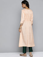 HERE&NOW Women Floral Embroidered Empire A-Line Kurta | Grocsy