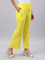 Souchii Women Yellow Liva Ethnic Palazzos | Grocsy