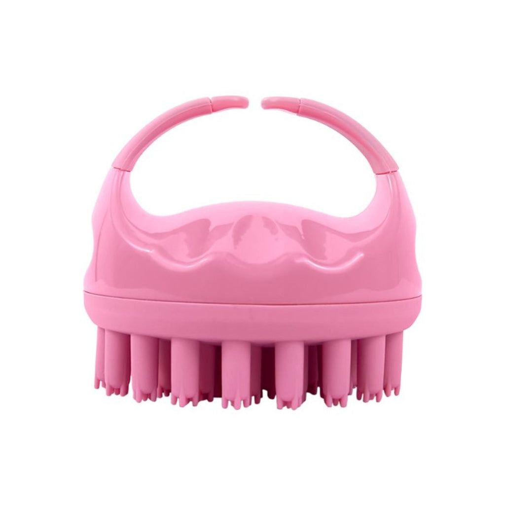 Scalppie Pro Silicon Hair Scalp Massager Shampoo Brush Scrub Hair Growth & Anti Dandruff - Baby Pink | Grocsy
