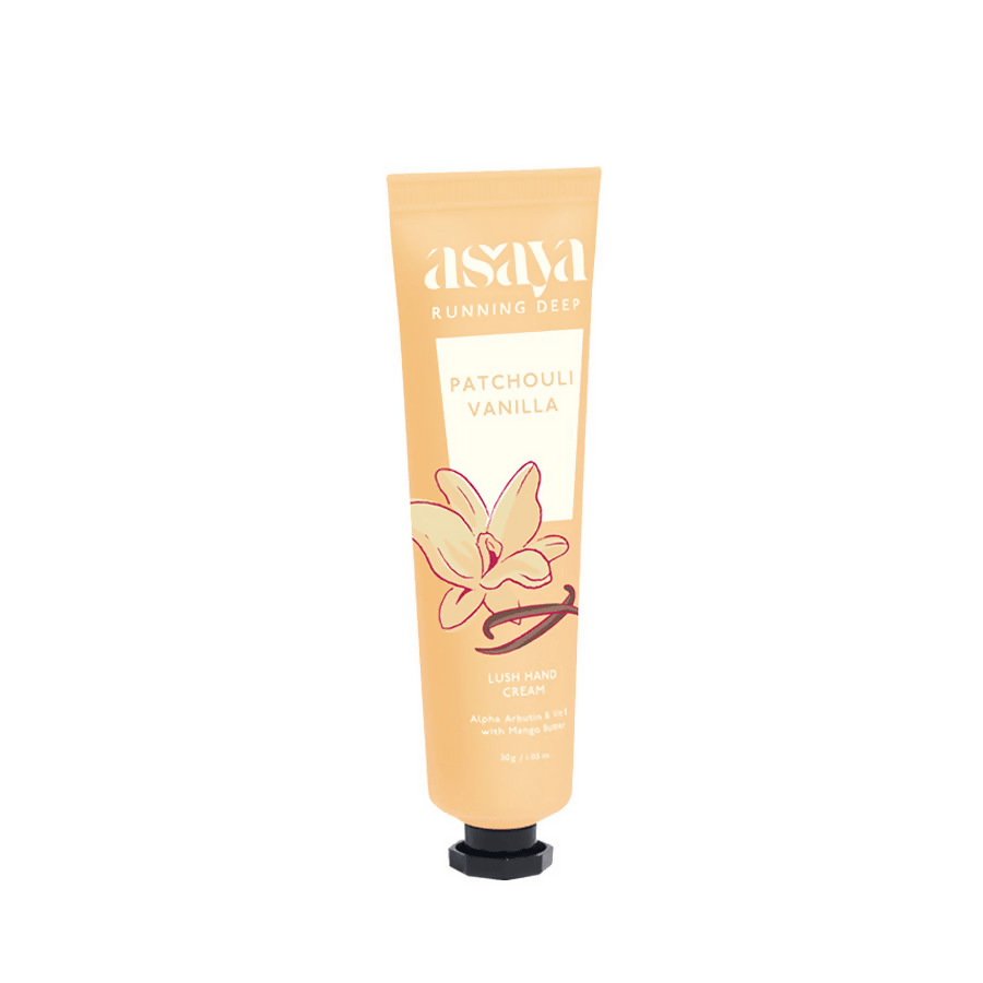 Asaya Patchouli Vanilla Hand Cream Softens Dry, Rough Hands For Men & Women | Grocsy