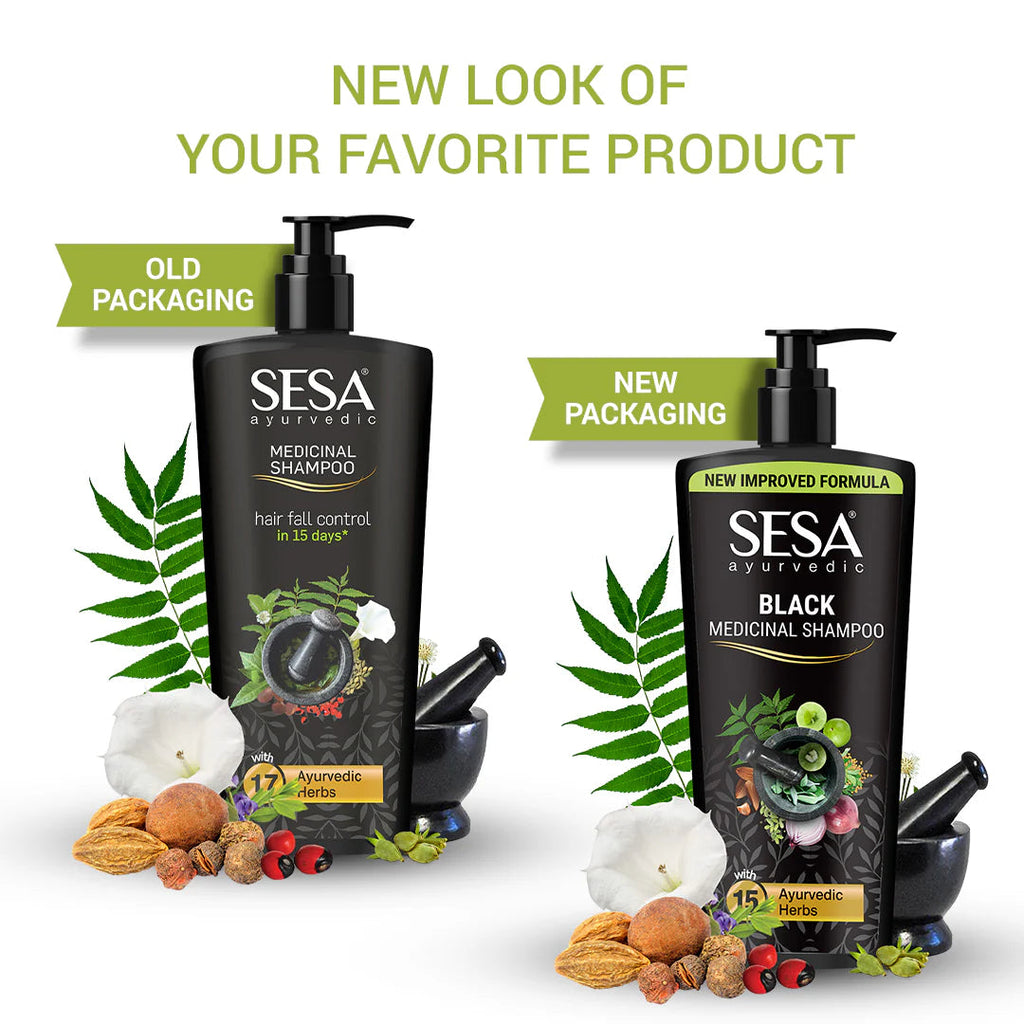 Sesa Ayurvedic Medicinal Shampoo For Hairfall Control & Anti Dandruff | Grocsy