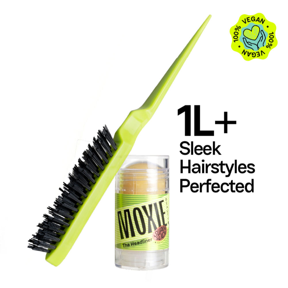 Moxie Beauty The Headliner Wax Stick & Hair Finishing Brush Duo | Grocsy
