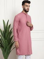 Sojanya Geometric Embroidered Thread Work Pure Cotton Straight Kurta | Grocsy