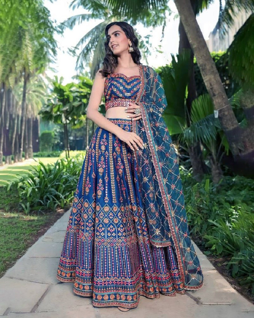 Lehenga Mart Glamorous Designer Lehenga Choli for Bridal and Bridesmaids Wedding Wear Choli | Grocsy