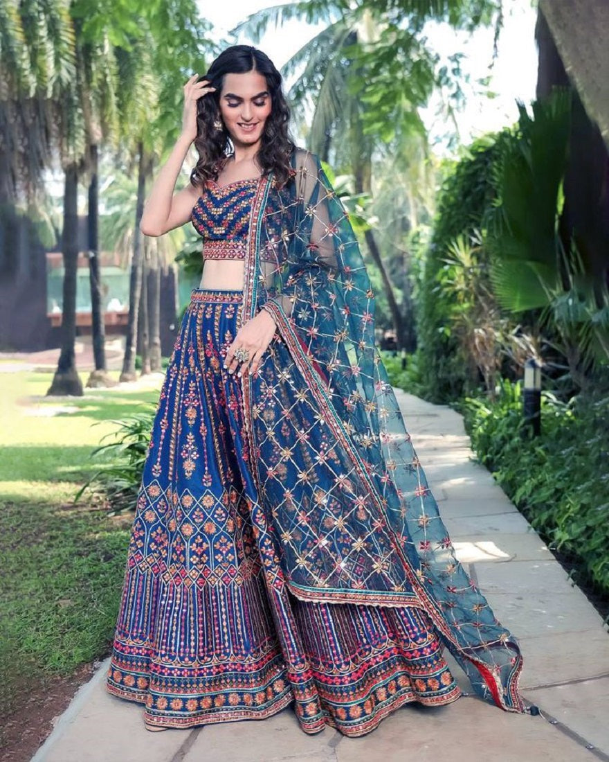 Lehenga Mart Glamorous Designer Lehenga Choli for Bridal and Bridesmaids Wedding Wear Choli | Grocsy