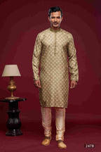 Raivat Ethnic Art Silk Digital Print Pintux Work Kurta Pajama In Light Green Colour | Grocsy