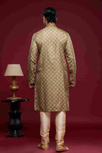 Raivat Ethnic Art Silk Digital Print Pintux Work Kurta Pajama In Light Green Colour | Grocsy