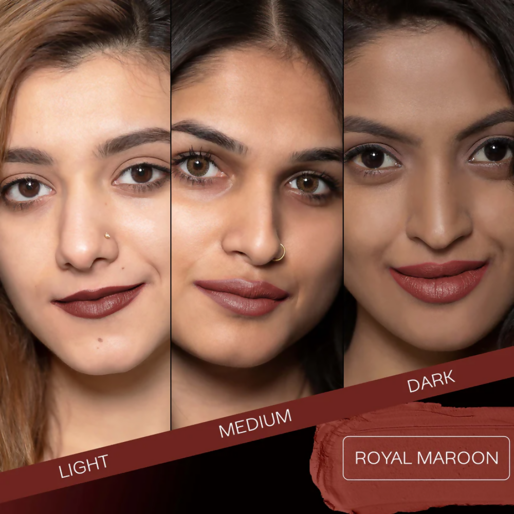 Faces Canada Weightless Matte Finish Lipstick - Royal Maroon 16 | Grocsy