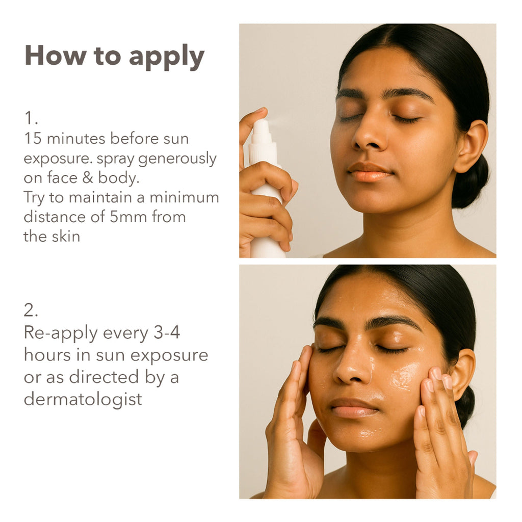 Lotus DermaBotanics 3% Vitamin C Complex + Ceramide Complex UV Aqua Sunscreen Spray SPF 50 + PA++++ | Grocsy