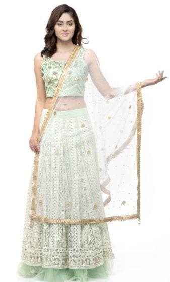 A R Silk Women's Net Net Chandna Handwork With Moti Laish White Fancy Dupatta | Grocsy