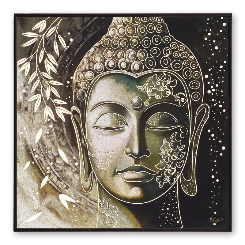 Tehzeeb Creations Golden Embossed Wall Painting | Grocsy