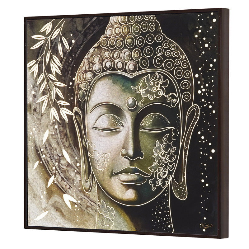 Tehzeeb Creations Golden Embossed Wall Painting | Grocsy