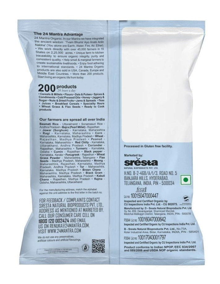 24 Mantra Organic Bajra (Pearl Millet) Flour | Grocsy