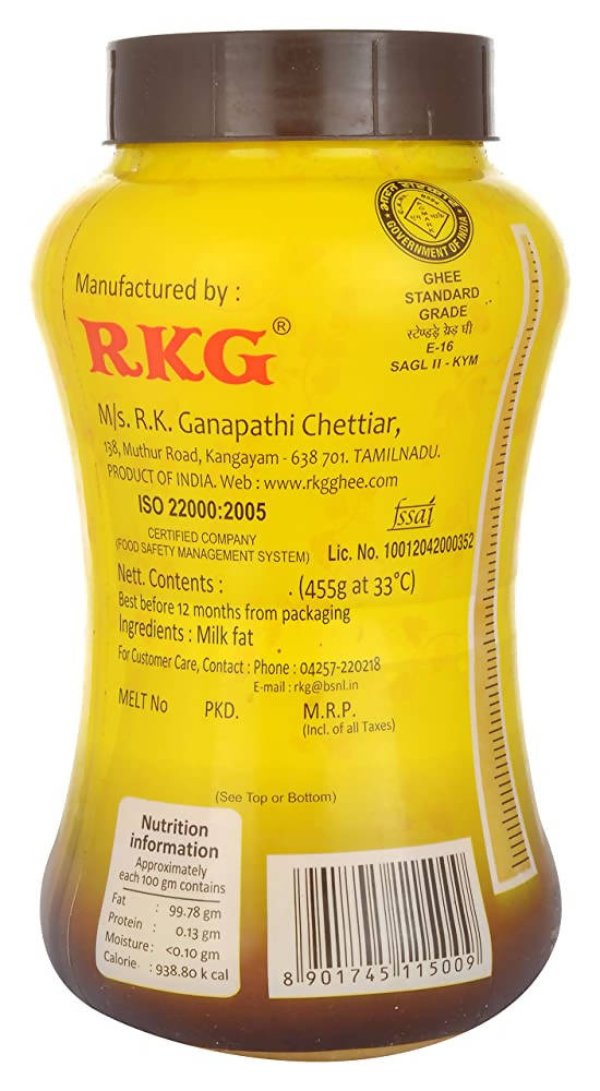 RKG Agmark Ghee | Cow Ghee Pure & Natural | A2 Vedic Gir Cow Ghee | Grocsy