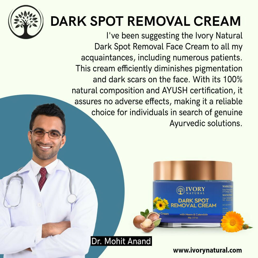 Ivory Natural Dark Spot Removal Face Cream For Dark Spots And Achieve A Glowing Tone | Grocsy