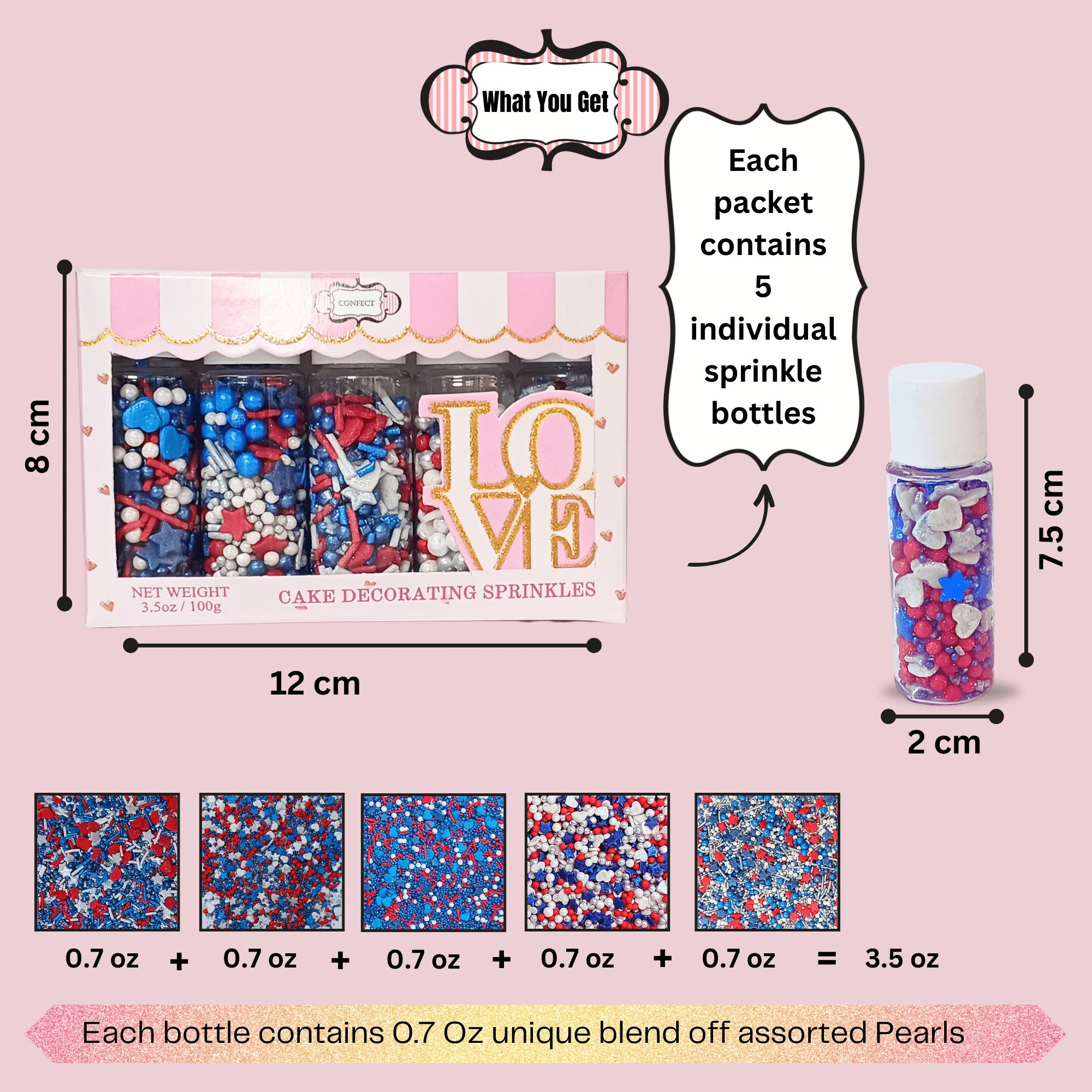 Confect Hero's Triumph Patriotic Sprinkles | Grocsy