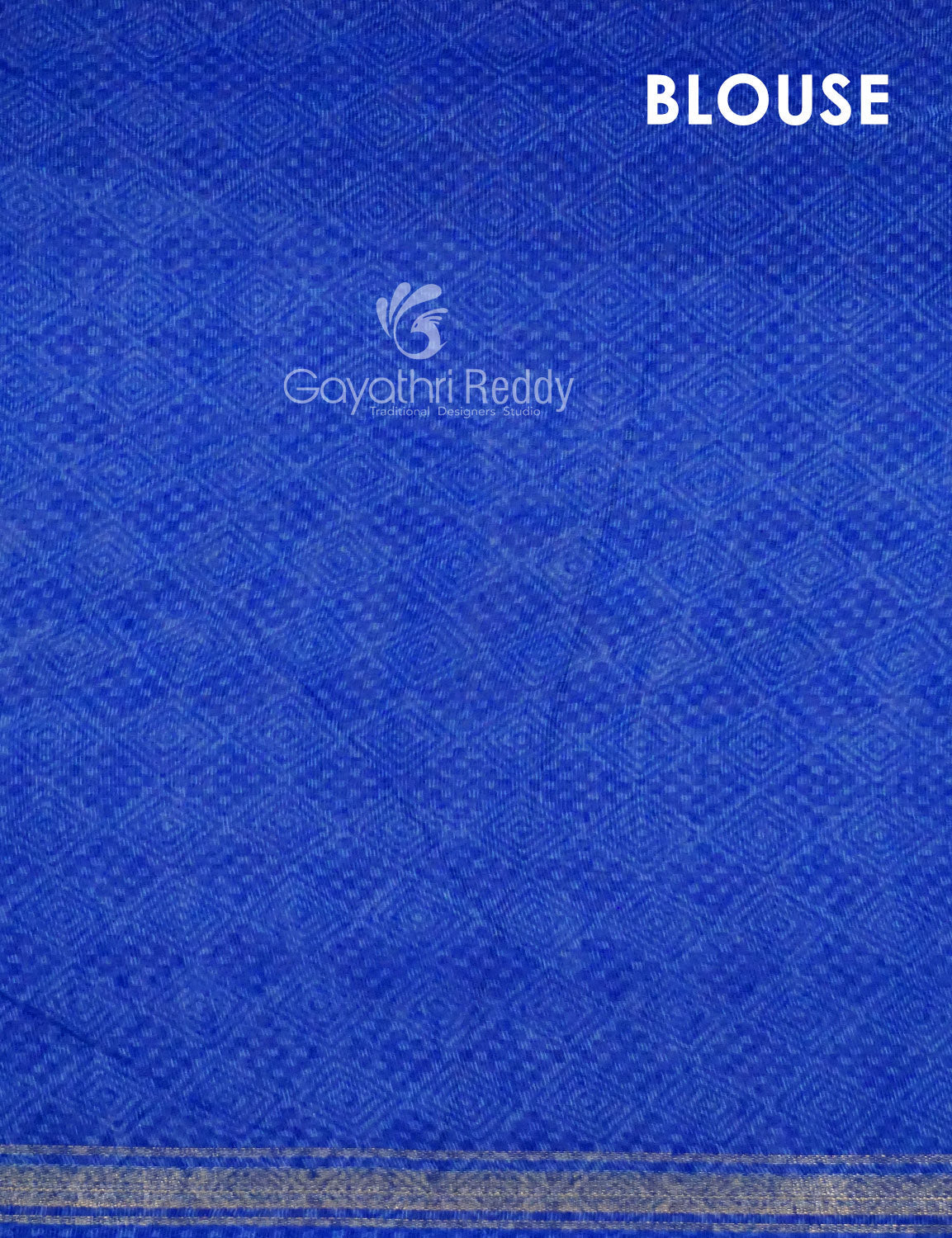 Combo of Off White and Blue Patan Patola Semi Chanderi Saree By Gayathri Reddy Designer Studio | Grocsy