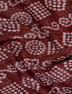 Shades of Maroon With Bandhni Design Pure Kota Cotton Saree By Gayathri Reddy Designer Studio | Grocsy