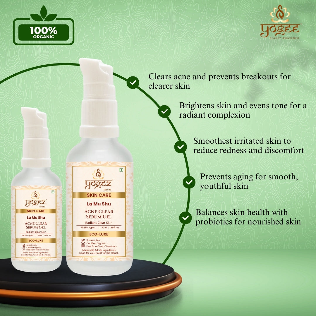 Yogez La Mu Shu Acne Clear Serum Gel | Grocsy