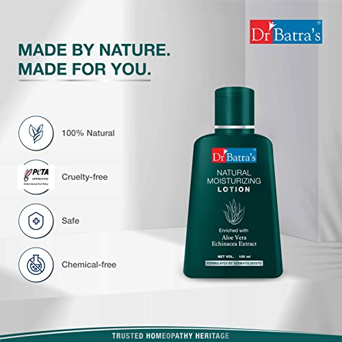 Dr Batra's Natural Moisturizing Lotion Enriched With Echinacea & Aloe Vera | Grocsy