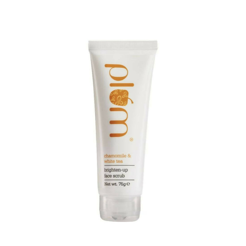 Plum Chamomile & White Tea Brighten-Up Face Scrub | Grocsy