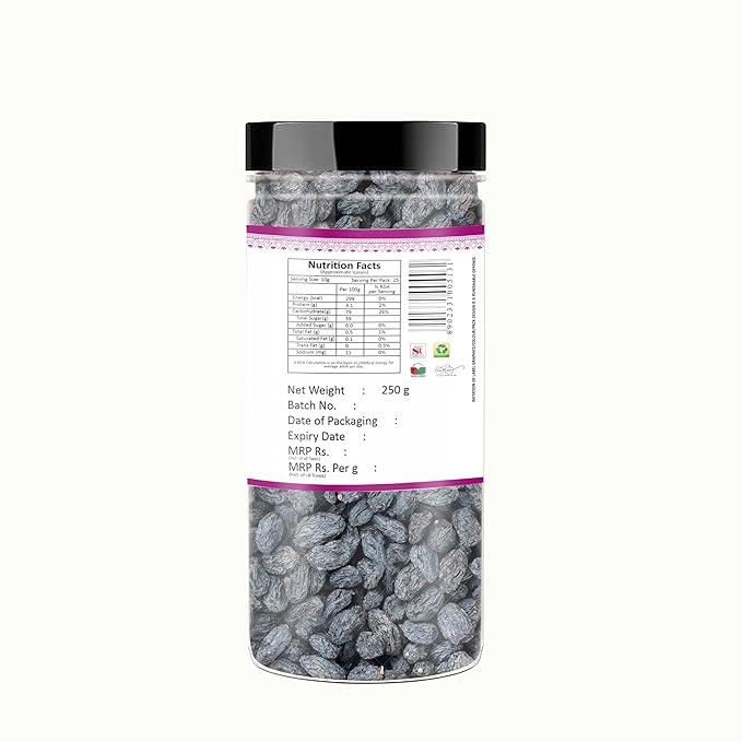 Yum Yum Black Raisins Jar | Grocsy