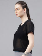 MKH Typography Printed Relaxed Fit Dri-FIT Sports T-shirt | Grocsy