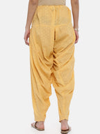 Souchii Women Beige Woven Design Patiala | Grocsy