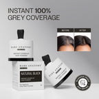 Bare Anatomy Cover-Up Hair Powder 100% Instant Grey Coverage Seamless Natural Finish - Black | Grocsy