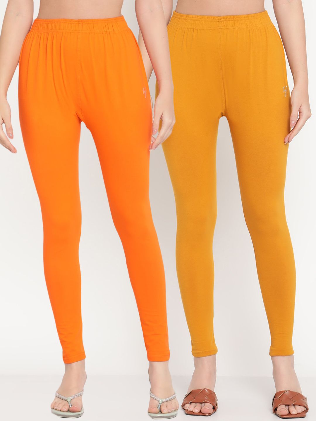 TAG 7 Women Pack of 2 Solid Leggings | Grocsy