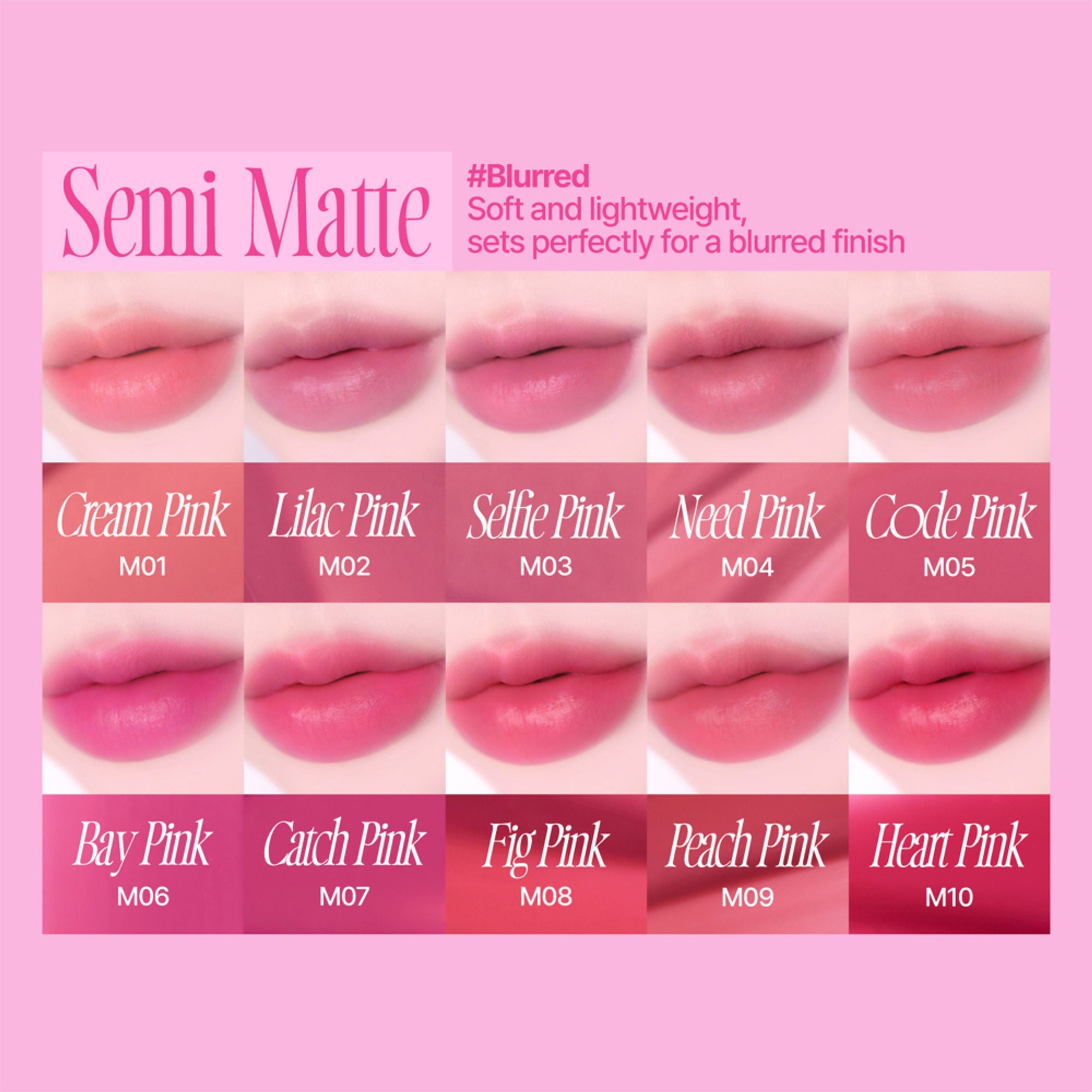 fwee Pink Obsession Stay-Fit Lip Tint - M02 Lilac Pink | Grocsy