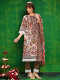Pakistani Printed Kurta With Pant & Dupatta, Brown - Hiral Fashion | Grocsy