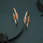 Tehzeeb Creations Brass Gold-Polished Bangle Set | Grocsy