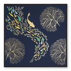 Tehzeeb Creations Golden Embossed Wall Painting | Grocsy