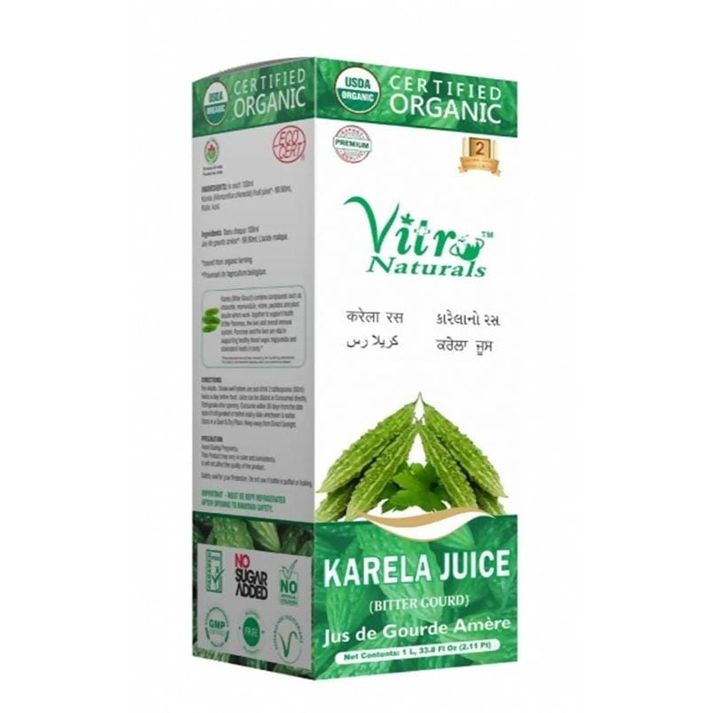 Vitro Naturals Certified Organic Karela Juice | Grocsy