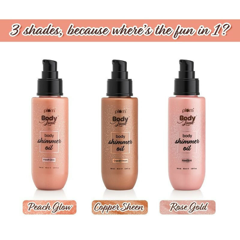 Plum Bodylovin' Body Shimmer Oil - Peach Glow | Grocsy