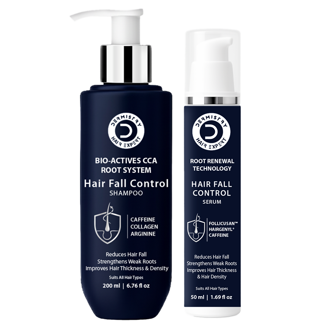 Dermistry Follicusan Hairgenyl & Caffeine Anti Hair Fall Control Serum & Shampoo | Grocsy