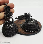 Tehzeeb Creations Women's Antique Colour Oxidised Earrings | Grocsy