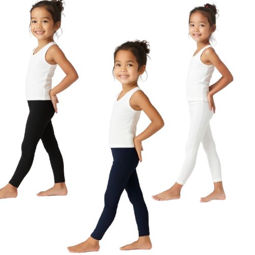 Chilins Lycra Black,Blue,White Cotton Legging for Girls | Grocsy