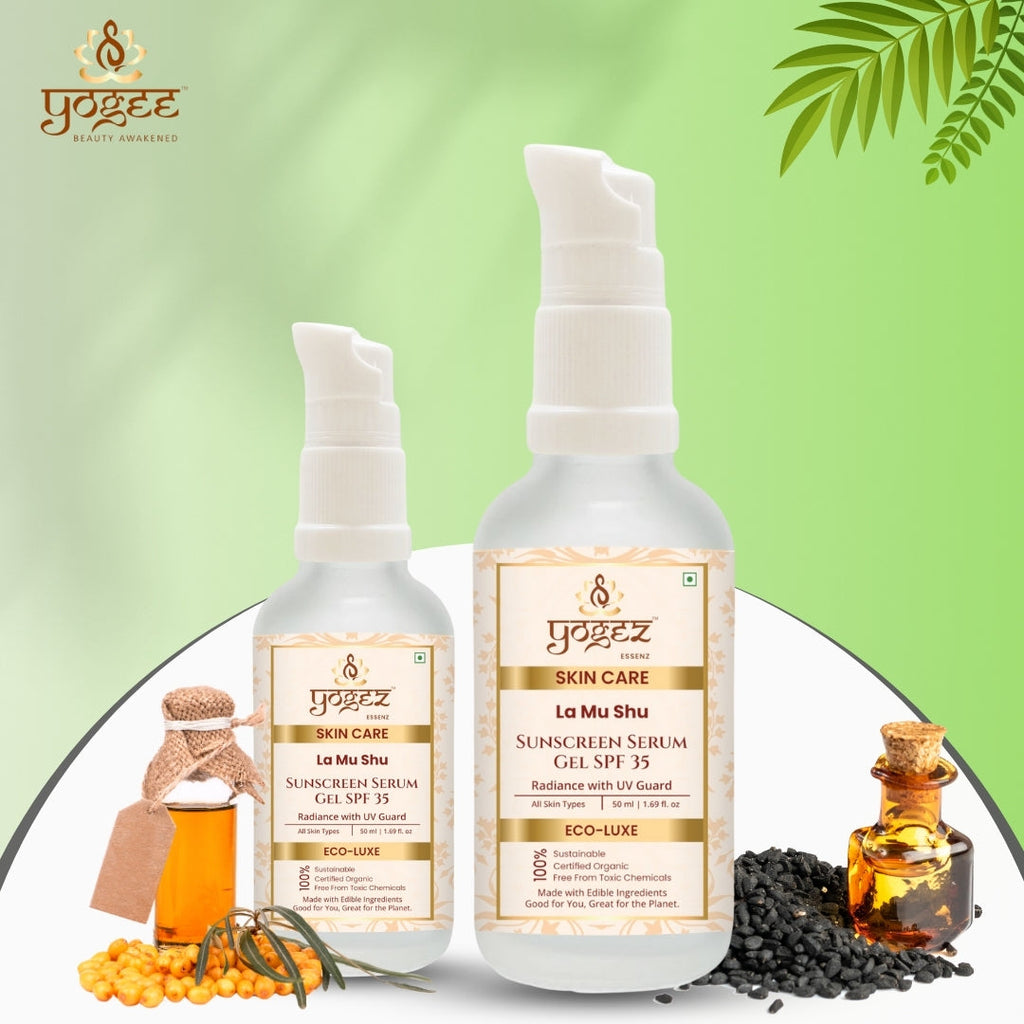 Yogez La Mu Shu Sunscreen Serum SPF 35 | Grocsy