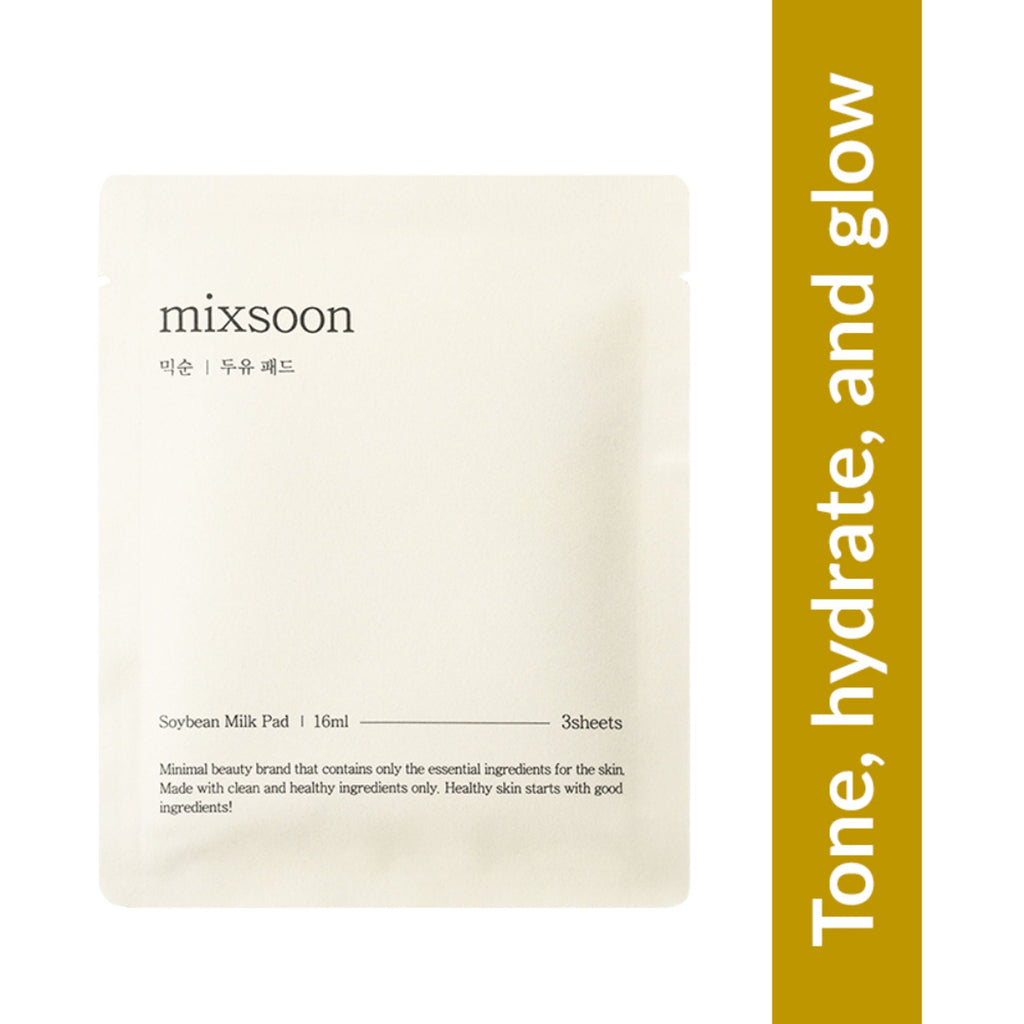 Mixsoon Soybean Milk Pad, Brightens & Deeply Hydrates Dry, Dull Skin with Fermented Soy | Grocsy