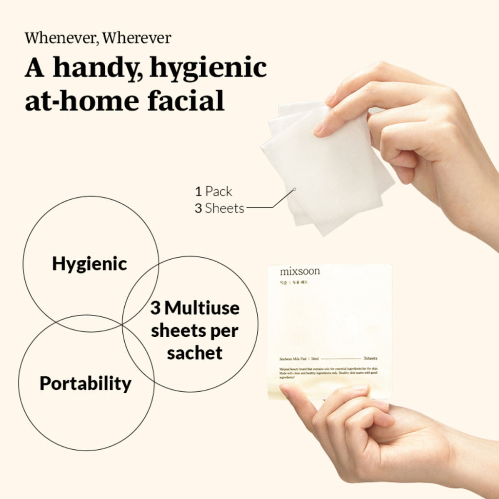 Mixsoon Soybean Milk Pad, Brightens & Deeply Hydrates Dry, Dull Skin with Fermented Soy | Grocsy