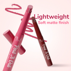 Mila Beaute Pout It Out Long Lasting & Matte Finish Lip Crayon Lipstick - Jasmine | Grocsy