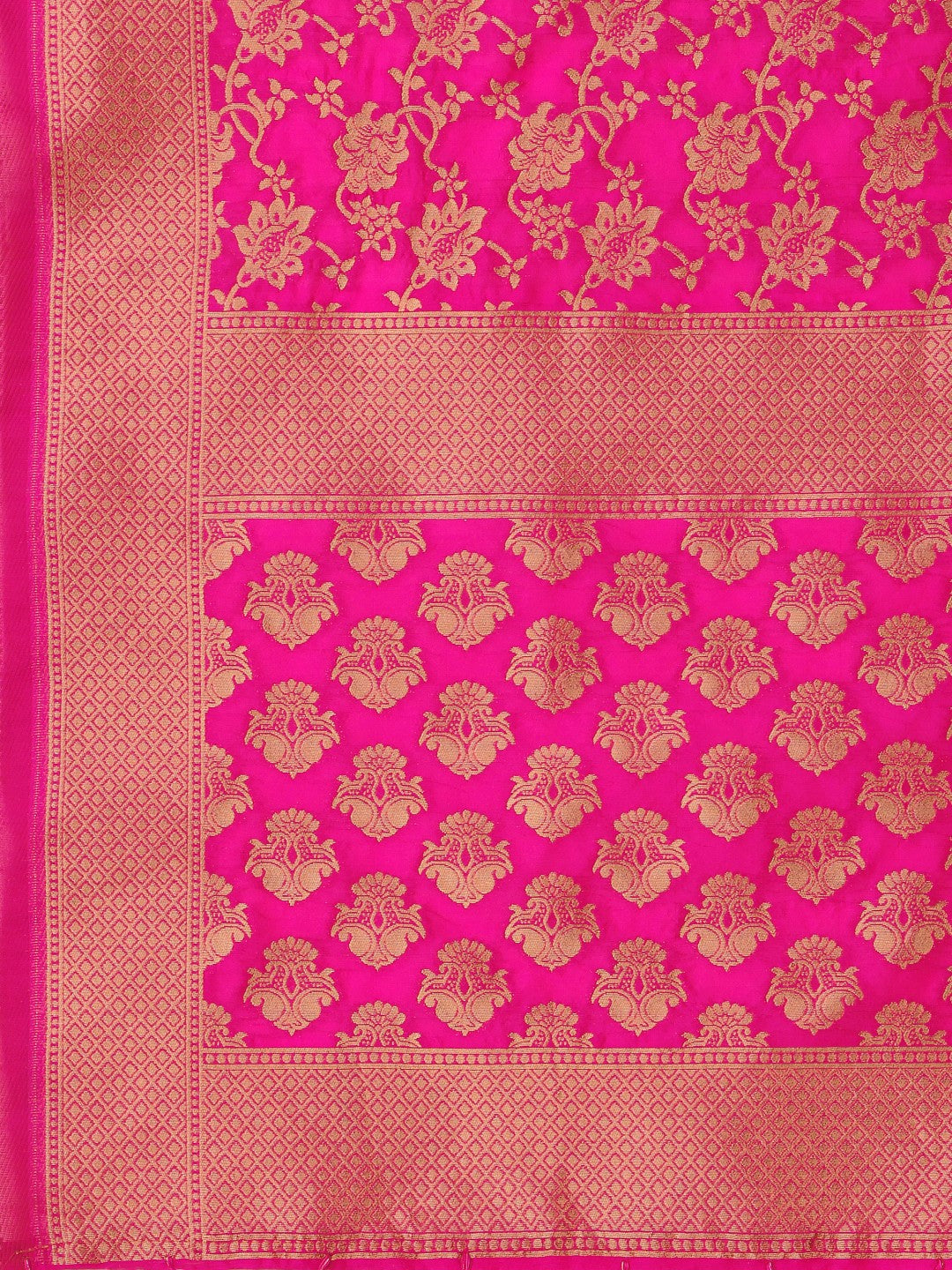 Lorenvalley Fashion Purple Brocade Fabric Lehenga & Unstitched Blouse With Dupatta | Grocsy
